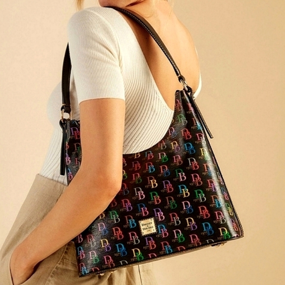 Dooney And Bourke DB75 Multi color Hobo Bag - Picture 6 of 9